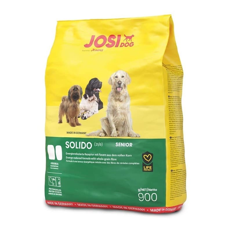 Josera JosiDog Senior Light sausā suņu barība vecākiem suņiem ar samazinātiem taukiem 900 g